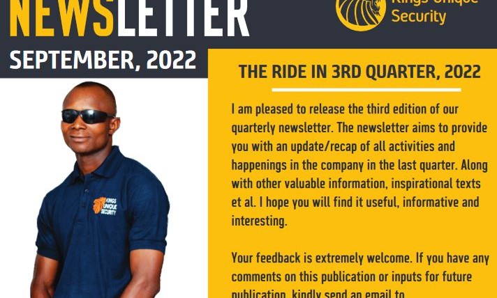 KUS Third Quarter Newsletter